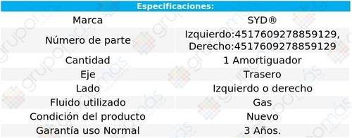 Amortiguador Gas Trasero Der O Izq Syd Sonata 2015 A 2019 Foto 2