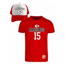 Kit De Playera + Gorra Modelo Kansas City Chiefs Mahomes 15