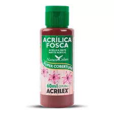 Tinta Acrílica Fosca Acrilex Para Artesanato 60ml - Cores Cor Marrom-escuro