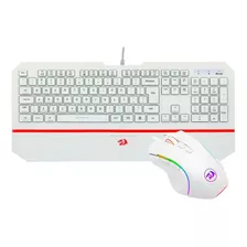 Kit Teclado E Mouse Rgb Redragon Teclado Karura 2 White