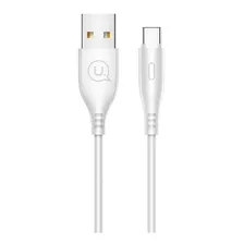 Cabo Tipo C Reforçado Para Motorola Samsung Xiaomi Cor Branco