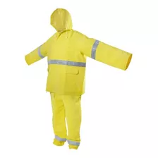 Surtek Juego De Traje Impermeable Con Reflejante De Dos Piez