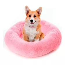 Caminha Nuvem Pet Redonda Cachorros E Gatos Tam G 60cm Cor Rosa Desenho Sem Desenho