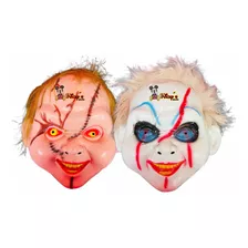 2 Mascaras Chucky Y Novia De Chucky Tiffany Halloween Muerto