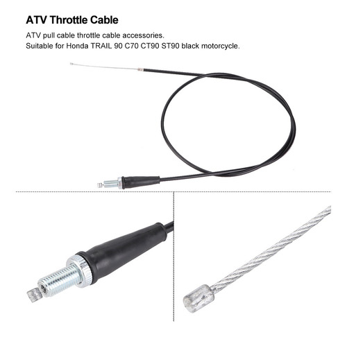 Cable De Acelerador Atv De 127 Cm Para Trail 90 C70 Ct90 St9 Foto 5