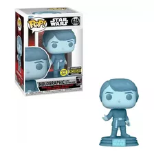 Funko Pop Star Wars Holographic Luke Glow 615 Ee Exclusive