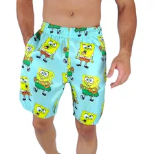 Short Praia Bob Esponja Mauricinho Tac Tel Masculino