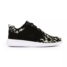 Zapatilla Dc Shoes Modelo Midway Sn Negro Blanco Print Mujer