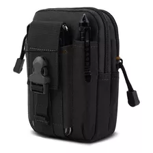 Bolsa Mariconera Bolso Bandolera Porta Celular Multiusos Color Negro (1)