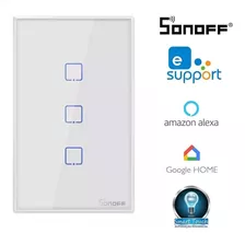 Sonoff® 3 Botoes - Touch Tx - Rf 433 Wi-fi App Android / Ios