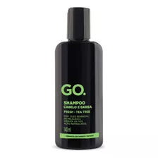  Shampoo Fresh Cabelo E Barba Tea Tree 140ml Go 