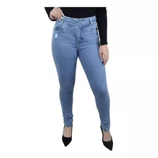 Calça Jeans Feminina Tharog Cigarrete Curve Up Azul - Th1731