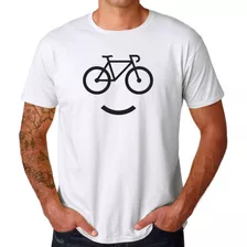 Camiseta Masculina Bicicleta Ciclista Bike Smile Camisa 