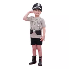Roupa Policial Infantil Algodão