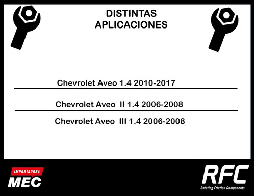 Disco De Freno + Pastillas Chevrolet Aveo  Iii 1.4 2008-2010 Foto 2