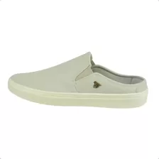 Sapatênis Slip On Mocassim Polo Branco - Ultra Conforto