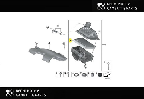 Filtro Aire Motor Mini Countryman S All4 Motor B48 2018 Foto 5