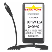 Fonte 12v Para Teclado Yamaha Dgx-640 Psr-200 202 Dgx-640w