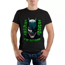 Camiseta Masculina 100% Algodão Premium Coringa E Batman