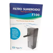 Filtro Interno Com Bomba F100 Aquario Pequeno Vigoar 220v
