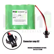 Kit Com 3 Baterias 4.8v 2700mah + Carregador Smp02