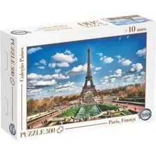 Jogo Quebra Cabeça Paris França Puzzle Torre Eiffel 500 Pçs