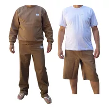 Kit Cdp Completo Com Calça Brim Blusao Bermuda Camiseta