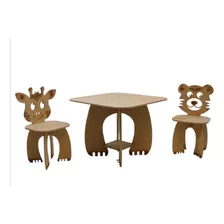 Juego De Mesa Y Silla Infantil De Madera, Cuarto Infantil