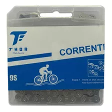 Orrente Thor Z9 Bike 9v Cinza Fina 116 Elos Missing Link 9s