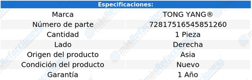 Tolva Salpicadera Derecha Cavalier De 2018 A 2021 Tong Yang Foto 2