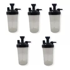 Vaso Humidificador Para Oxigeno (borboteador) - 5 Piezas