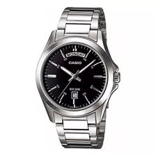 Reloj Casio Mtp1370 1a Hombre Plata Fechador Watchsalas Full