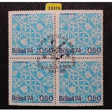 13374 C 859 1974 Quadra Carimbo Comemorativo Cultura Popular