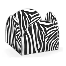 100 Forminhas 4 Pétalas Zebra Safari Animal Print Doce Brig 