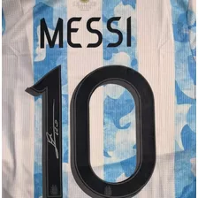 Jersey Autografiado Por Messi Con Cert. De Autenticidad
