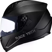 Capacete Moto Race Tech Sector Exilio Monocolor Fosco Preto