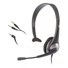 Cyber Acoustics Mono Headset, Audifonos Con Microfono, Id...