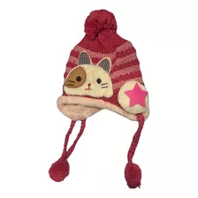 Gorro Niño/niña Lana Plush Calido Y Comodo Gatito Invierno