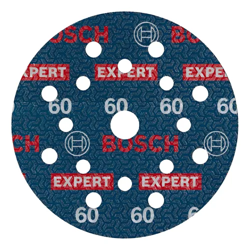 Lija Orbital Velcro Bosch 125mm Expert Multi Mater G60 X 6u 60