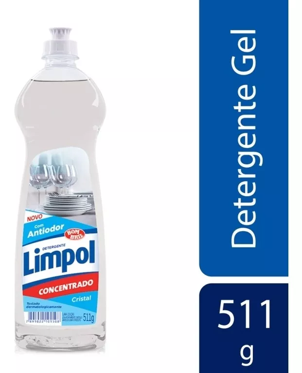Detergente Limpol Gel Cristal 511g