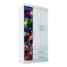 Guarda Roupa Star Com 3 Portas E 2 Gavetas Vingadores