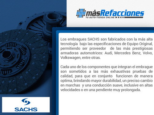 Clutch Jeep Compass 2.4 Sport 4x2 06-15 Sachs Aleman Foto 4