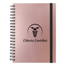 Caderno Colegial Plus Profissões Rosê Gold 100 Folhas