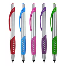 Lapiz Optico Y Boligrafo Sypen 2 En 1 Plata 5-pack