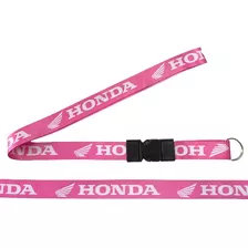 Chaveiro Honda Motos Cordão Rosa Com Engate Rápido