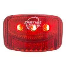 Planet Bike Blinky 3h 3led Luz Trasera Con Soporte Para Casc