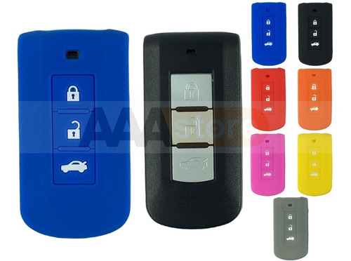 Funda Silicon Protector Llave Mitsubishi Dodge 6 Colores Foto 4