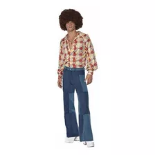 Smiffys 70s Deluxe - Pantalones Acampanados Para Hombre