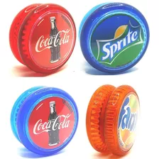 Kit Com 4 Yoyos (ioio,yo-yo) De Rolamento Coca Pepsi Fanta 