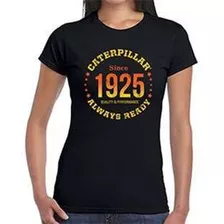 Camiseta Feminina Preta Always Ready Caterpillar Cat